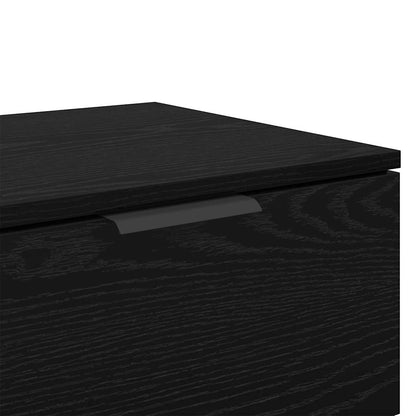 Bedside Cabinet 2 pcs Black oak 45 x 39 x 50 cm Engineered wood
