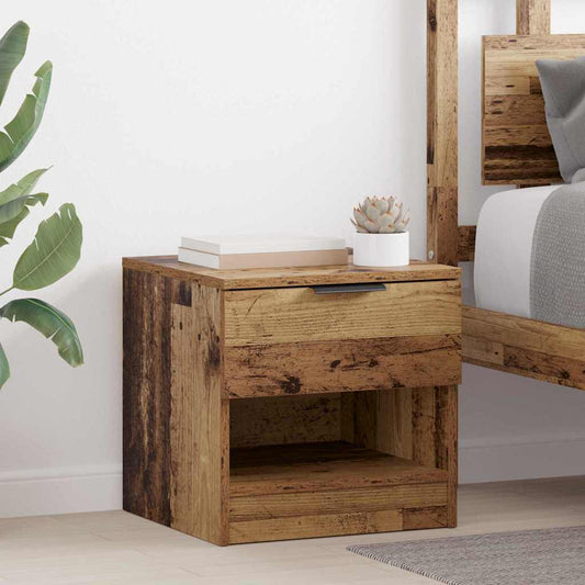 Bed Cabinet 2 pcs Old wood 40 x 39 x 40 cm Engineered wood