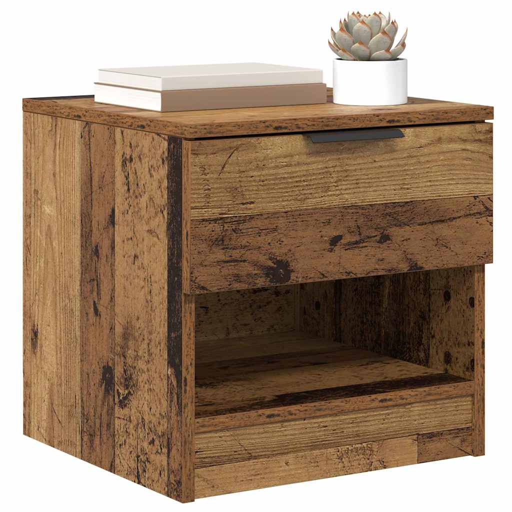Bed Cabinet 2 pcs Old wood 40 x 39 x 40 cm Engineered wood