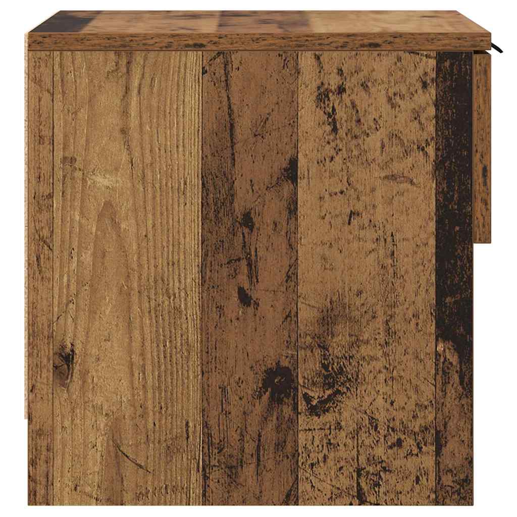 Bed Cabinet 2 pcs Old wood 40 x 39 x 40 cm Engineered wood