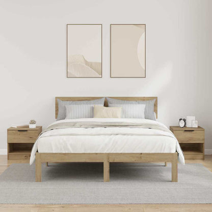 Bed Cabinet 2 pcs Artisan oak 40 x 39 x 40 cm Engineered wood