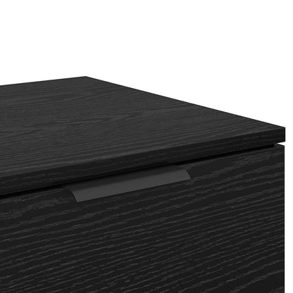Bed Cabinet 2 pcs Black oak 40 x 39 x 40 cm Engineered wood