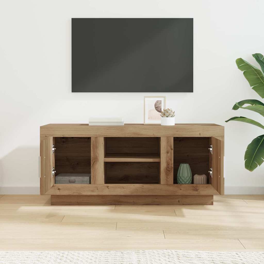 TV Cabinet Artisan Oak 102 x 35 x 45 cm Engineered Wood