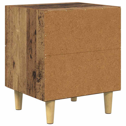 Bed Cabinet 2 pcs Old wood 40 x 35 x 47.5 cm Engineered wood