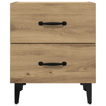 Bed Cabinet 2 pcs Artisan oak 40 x 35 x 47.5 cm Engineered wood