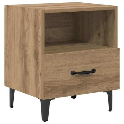 Bedside Cabinet with Drawer 2 pcs Artisan oak 40 x 35 x 47.5 cm