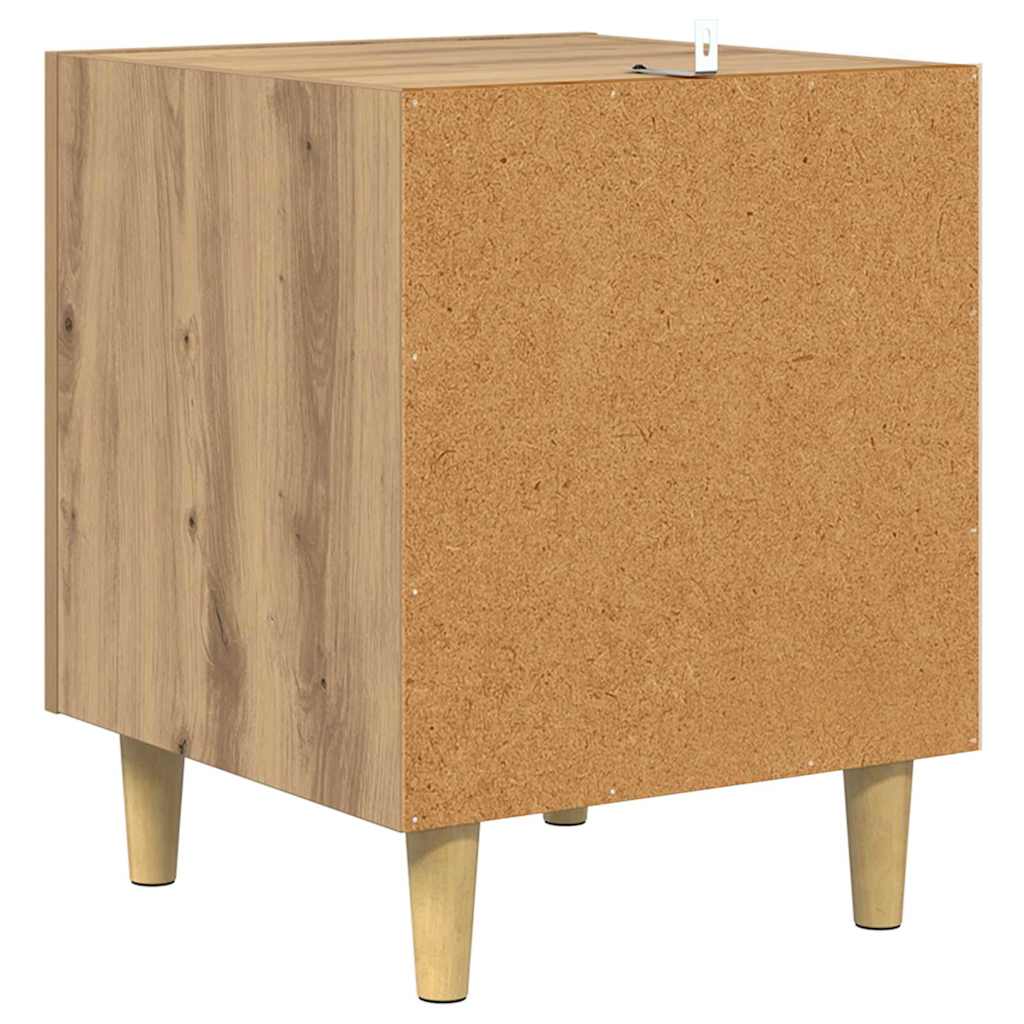 Bedside Cabinet Wall-mounted 2 pcs Artisan Oak 40 x 40 x 50 cm