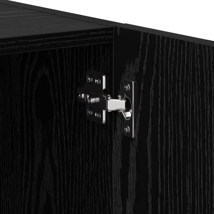 Bedside Cabinet Black Oak 40 x 40 x 50 cm Engineered Wood