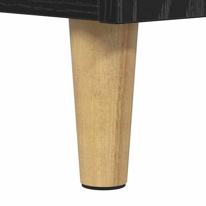 Bedside Cabinet Black oak 40 x 40 x 66 cm Engineered wood