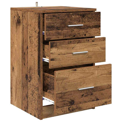 Bedside Cabinet Old wood 40 x 40 x 63 cm Engineered wood