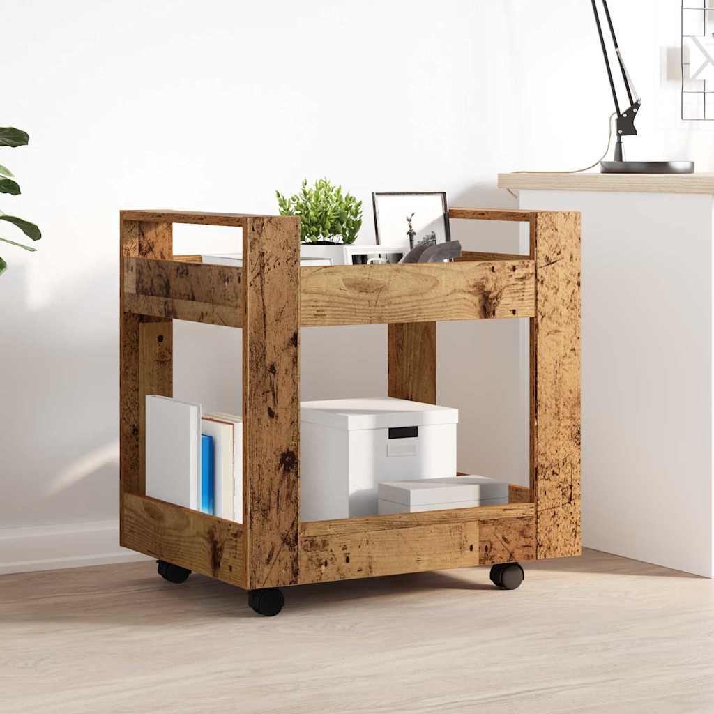 Desk Trolley Old Wood 60 x 45 x 60 cm Engineered Wood