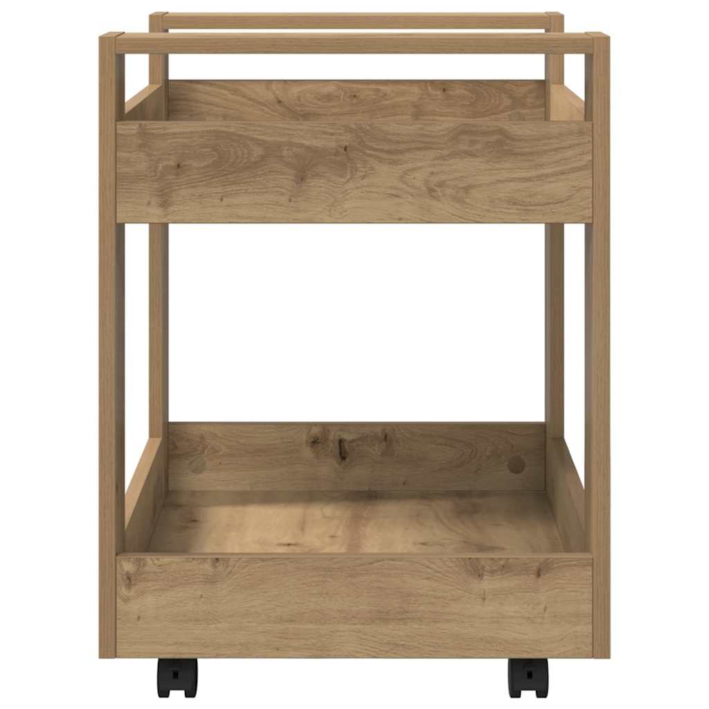 Desk Trolley Artisan Oak 60 x 45 x 60 cm Engineered Wood