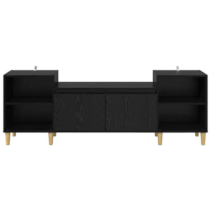 TV Cabinet Black Oak 160 x 35 x 55 cm Engineered Wood