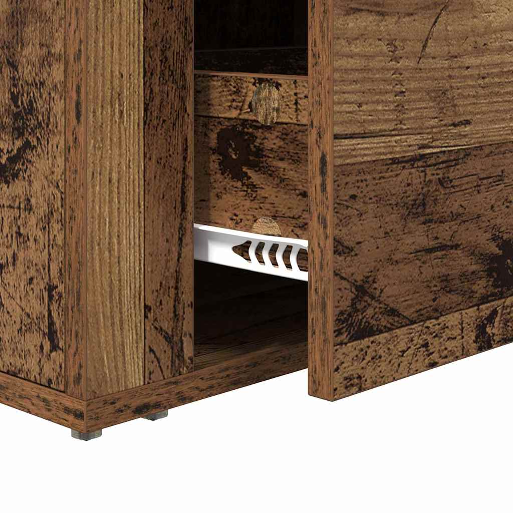 Bedside Cabinet Old wood 60 x 36 x 45 cm Engineered wood