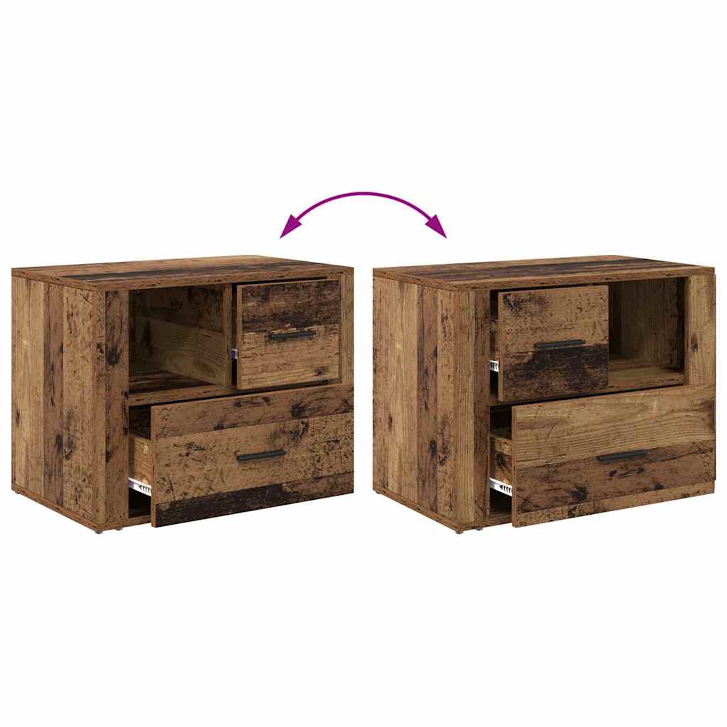 Bedside Cabinet Old wood 60 x 36 x 45 cm Engineered wood