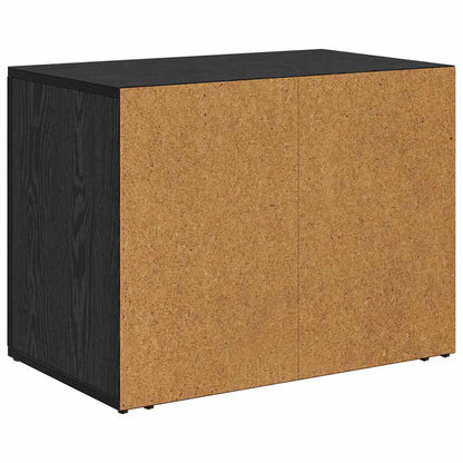 Bedside Cabinet Black oak 60 x 36 x 45 cm Engineered wood