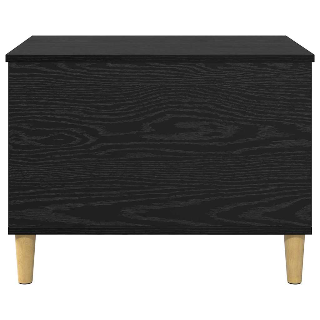 Bedside Cabinet Black oak 60 x 44.5 x 45 cm Engineered wood