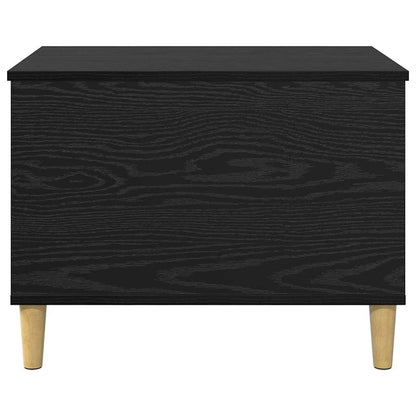 Bedside Cabinet Black oak 60 x 44.5 x 45 cm Engineered wood