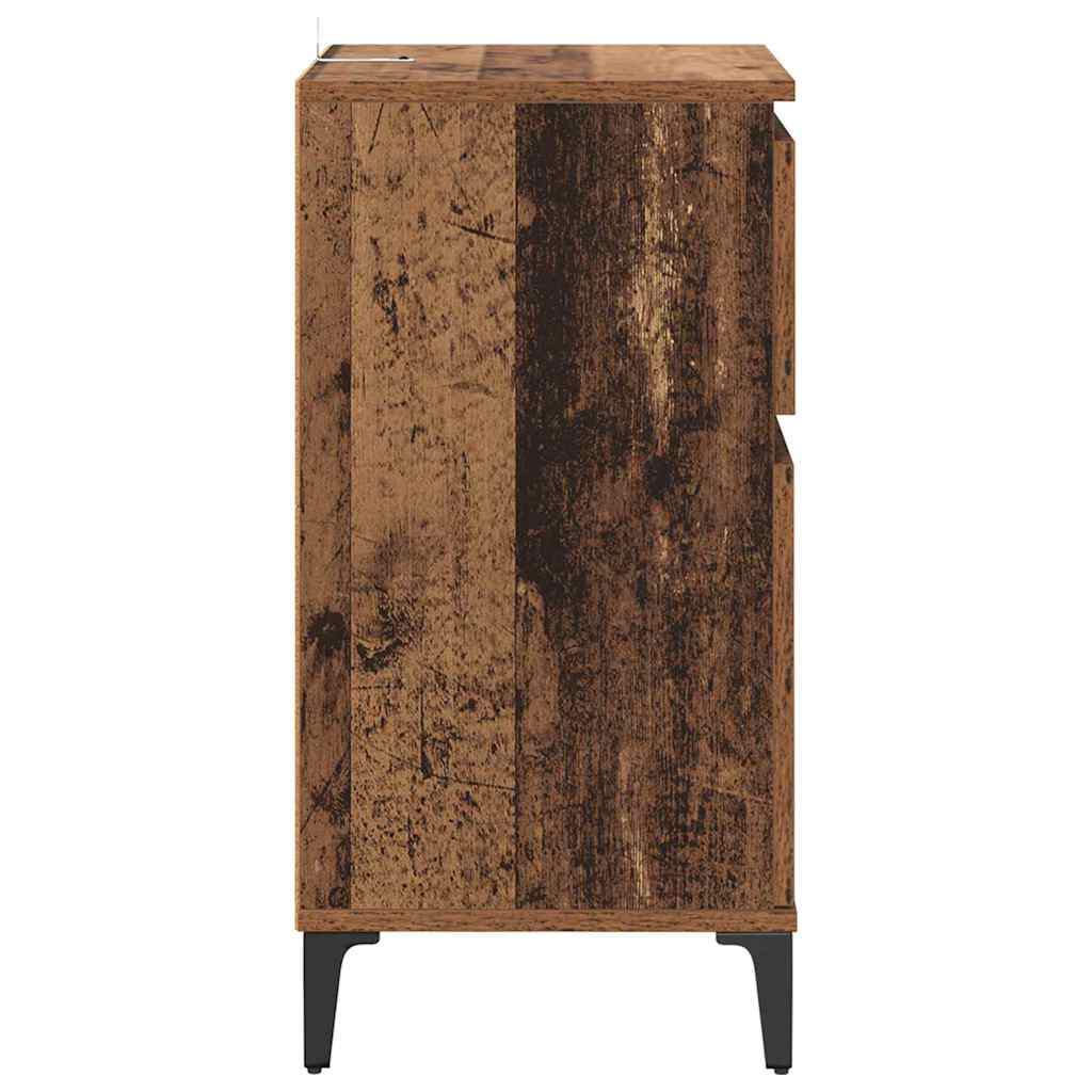 Bedside Cabinet Old wood 40 x 35 x 70 cm Engineered wood