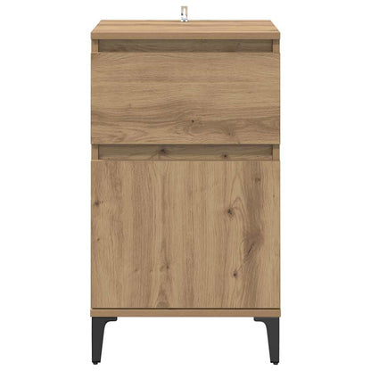 Bedside Cabinet with Drawer 2 pcs Artisan oak 40 x 35 x 70 cm