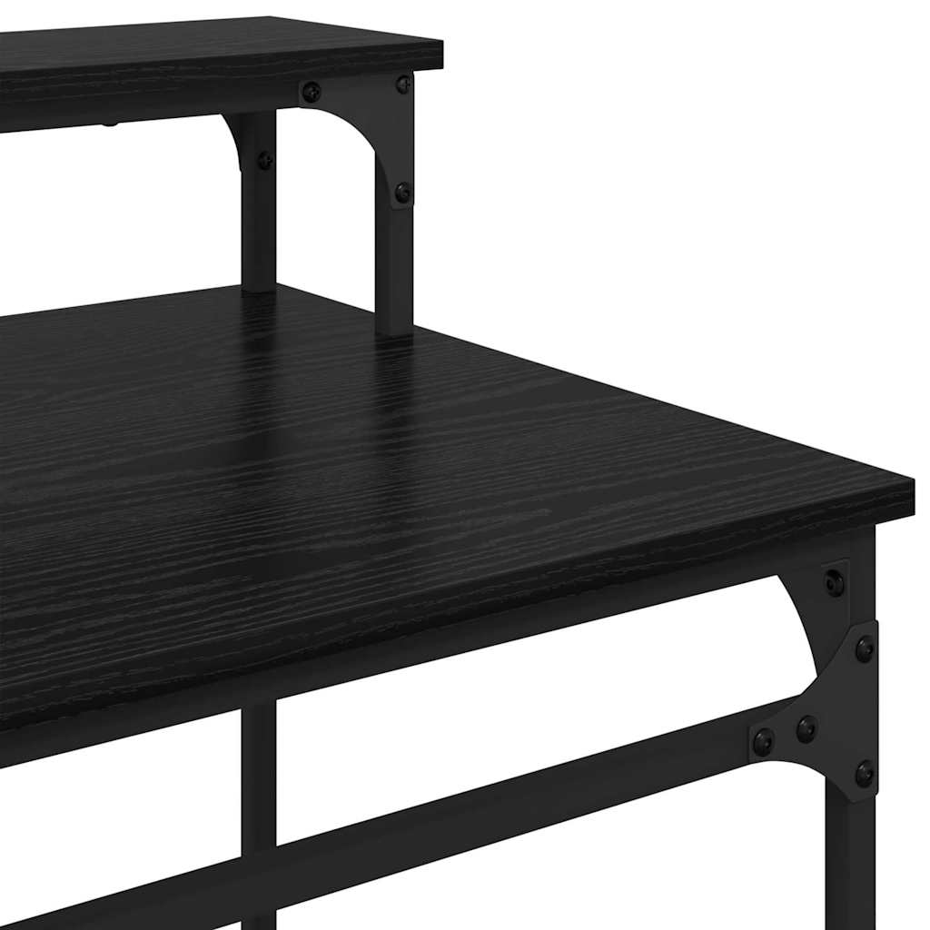 Desk Black Oak 100 x 50 x 90 cm Engineered Wood