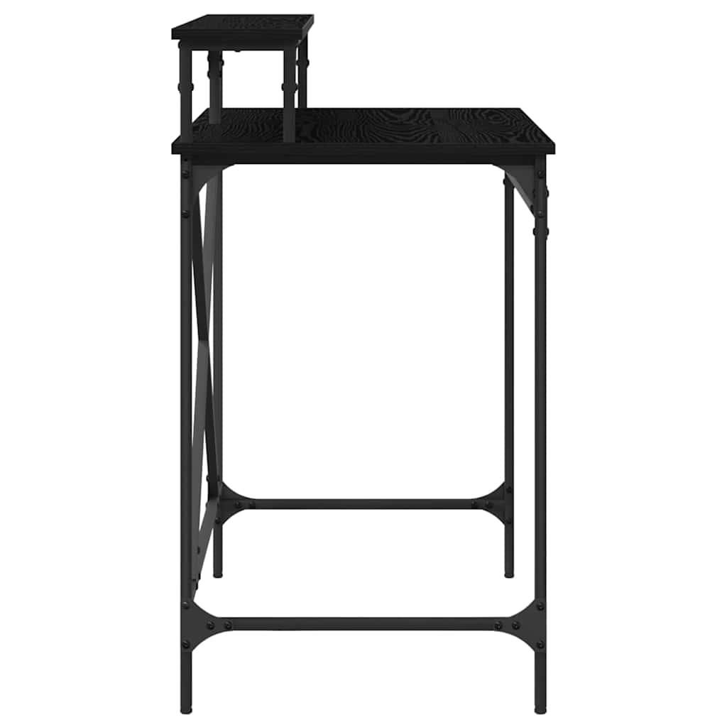 Desk Black Oak 80 x 50 x 90 cm Engineered Wood