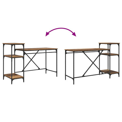 Desk Old Wood 135 x 50 x 90 cm Engineered Wood