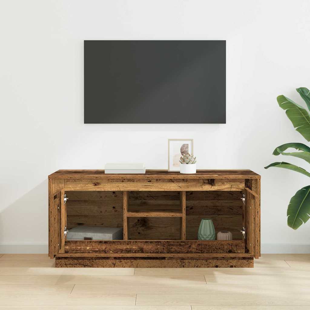 TV Cabinet Old Wood 102 x 35 x 45 cm Engineered Wood