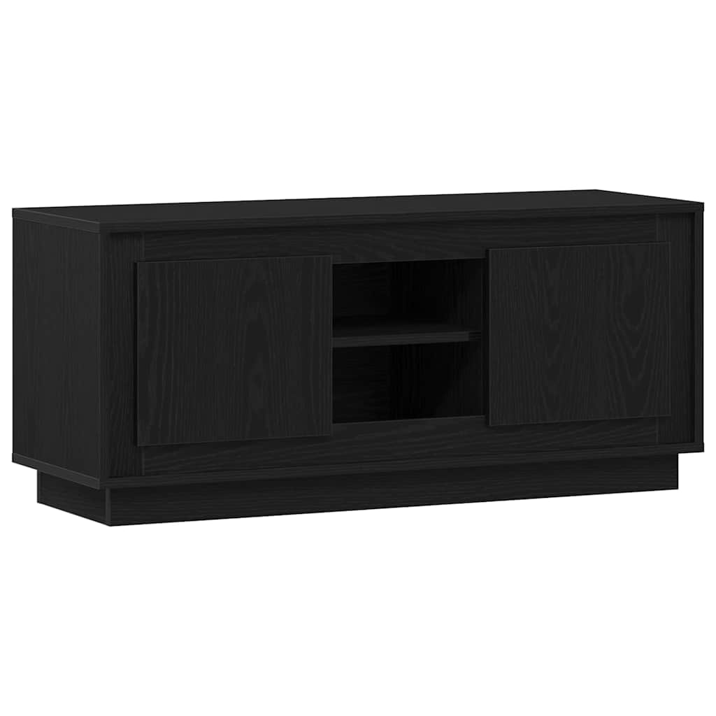 TV Cabinet Black Oak 102 x 35 x 45 cm Engineered Wood