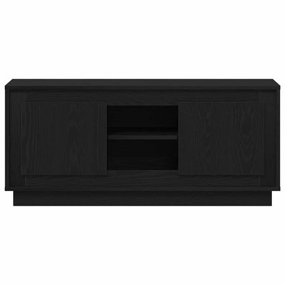 TV Cabinet Black Oak 102 x 35 x 45 cm Engineered Wood