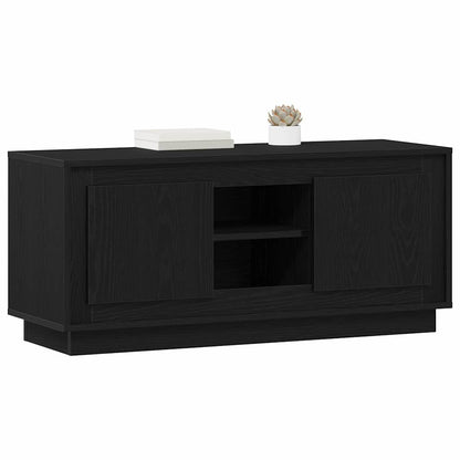 TV Cabinet Black Oak 102 x 35 x 45 cm Engineered Wood