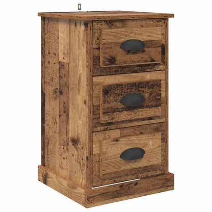 Bedside Cabinet Old Wood 39 x 39 x 67.5 cm Engineered Wood