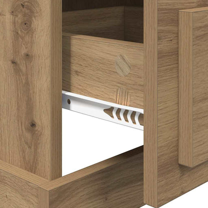 Bedside Cabinet Artisan Oak 39 x 39 x 67.5 cm Engineered Wood