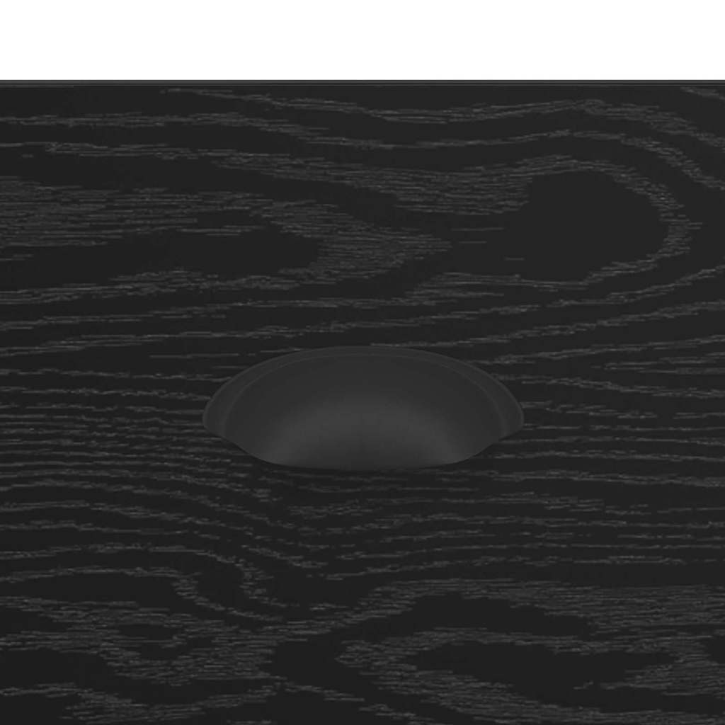 Bedside Cabinet Black Oak 39 x 39 x 67.5 cm Engineered Wood