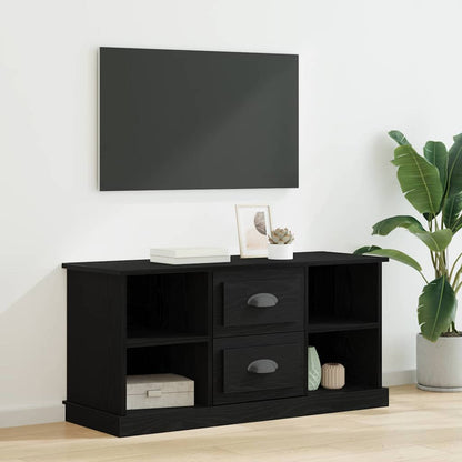TV Cabinet Black Oak 99.5 x 35.5 x 48 cm Engineered Wood