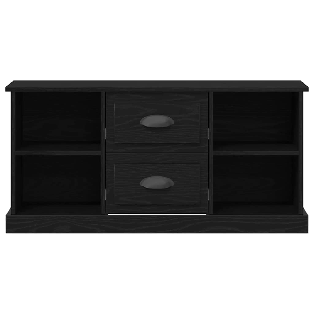 TV Cabinet Black Oak 99.5 x 35.5 x 48 cm Engineered Wood