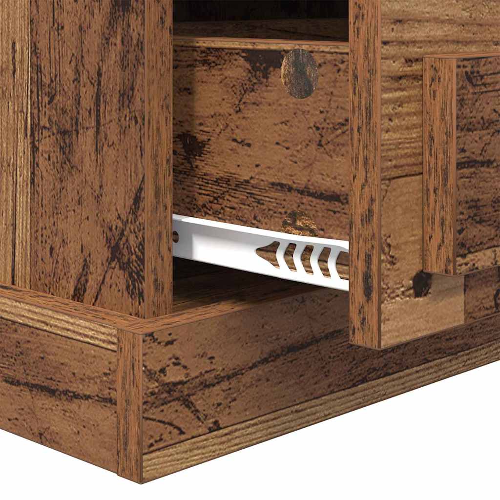 Bedside Cabinet Old wood 43 x 36 x 60 cm Engineered wood