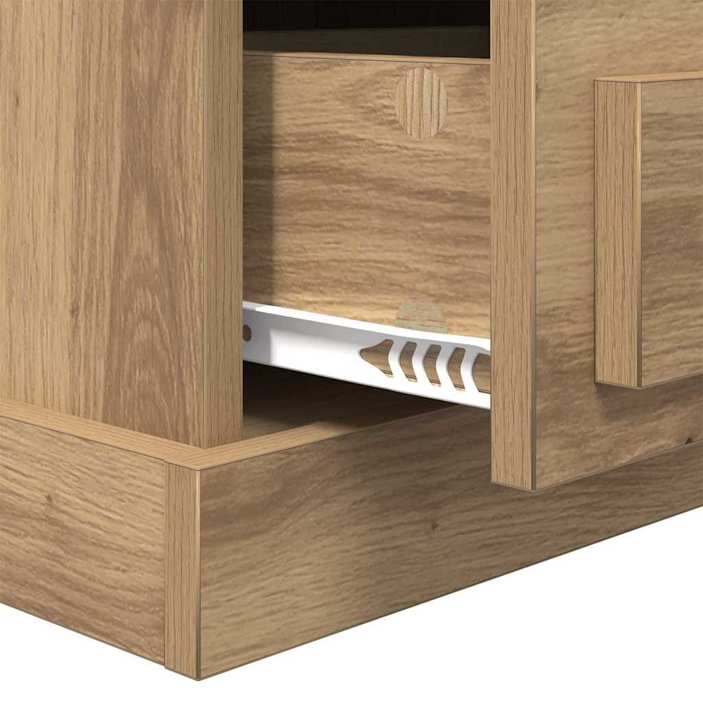Bedside Cabinet Artisan oak 43 x 36 x 60 cm Engineered wood