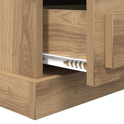 Bedside Cabinet Artisan oak 43 x 36 x 60 cm Engineered wood