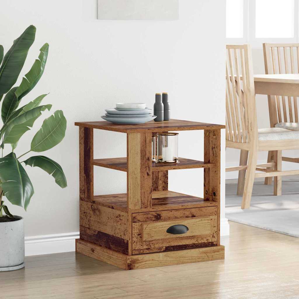 Bedside Cabinet Old wood 50 x 50 x 60 cm Engineered wood