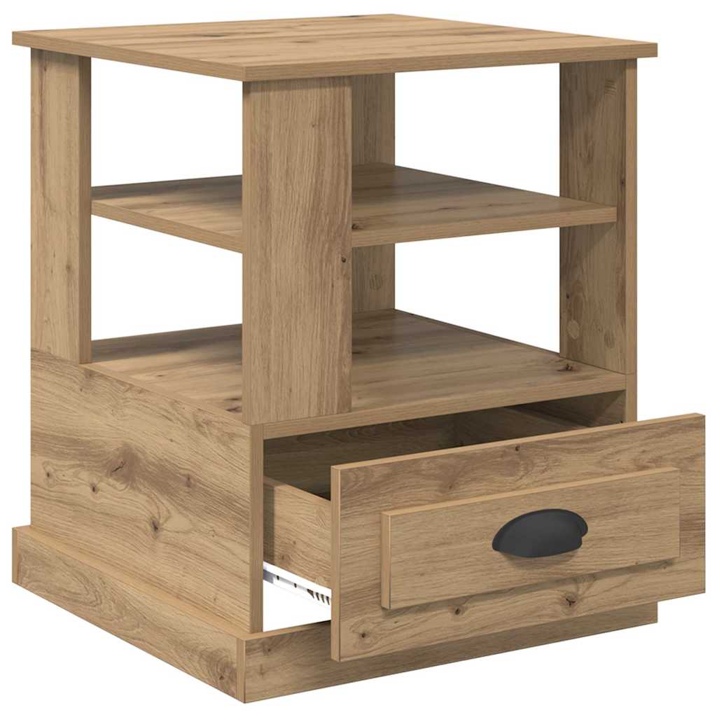 Bedside Cabinet Artisan oak 50 x 50 x 60 cm Engineered wood