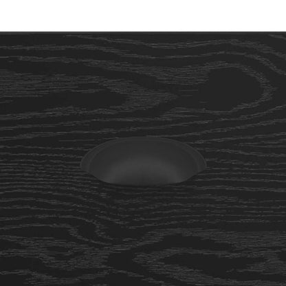 Bedside Cabinet Black oak 50 x 50 x 60 cm Engineered wood