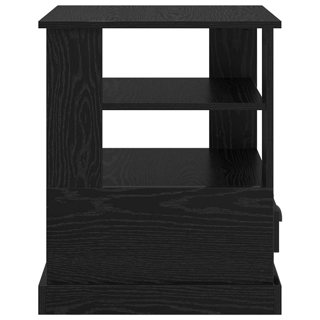 Bedside Cabinet Black oak 50 x 50 x 60 cm Engineered wood