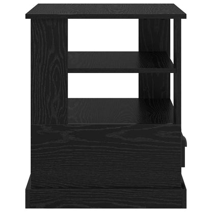 Bedside Cabinet Black oak 50 x 50 x 60 cm Engineered wood