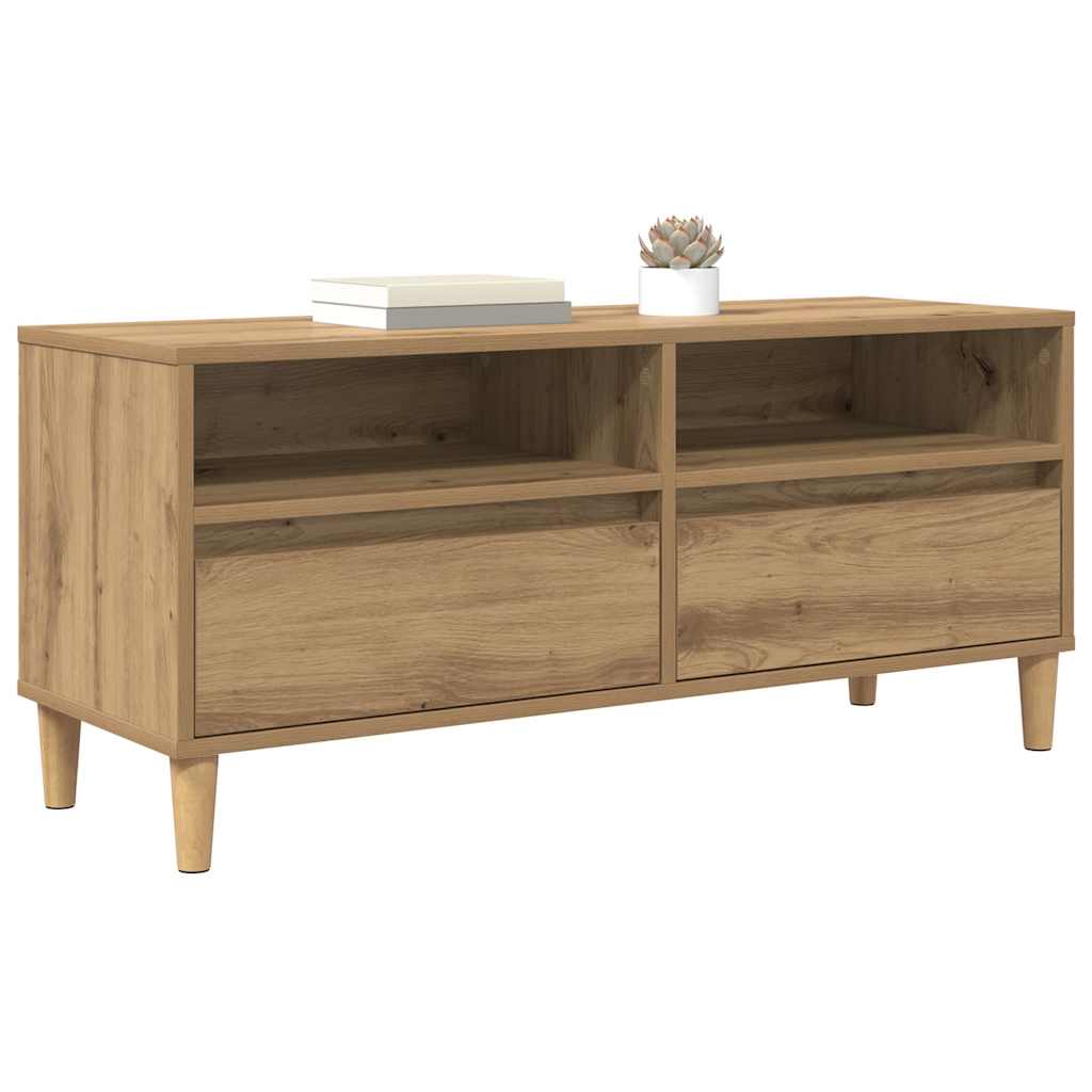 TV Cabinet Artisan Oak 100 x 34.5 x 44.5 cm Engineered Wood