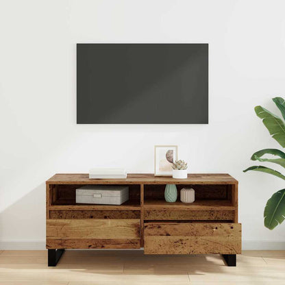 TV Cabinet with Drawer Old Wood 100 x 34.5 x 44.5 cm