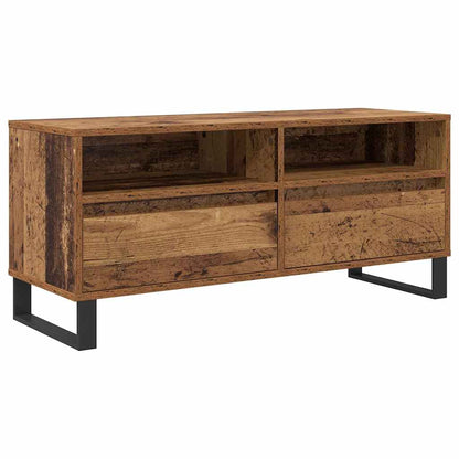 TV Cabinet with Drawer Old Wood 100 x 34.5 x 44.5 cm