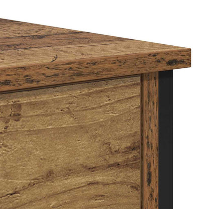 Bedside Table Old Wood 34 x 35.5 x 45 cm Engineered Wood