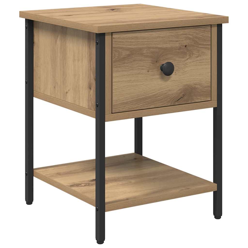 Bedside Table Artisan Oak 34 x 35.5 x 45 cm Engineered Wood