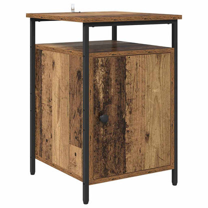 Bedside Cabinet Old Wood 40 x 42 x 60cm Engineered Wood